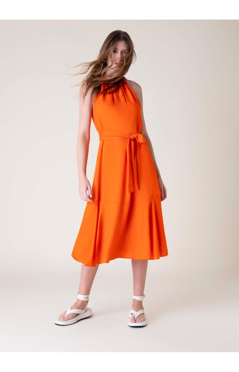 Vestido Midi Granada Laranja