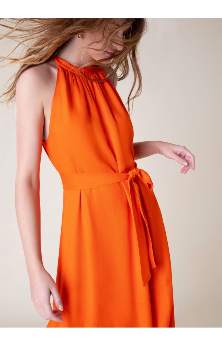 Vestido Midi Granada Laranja