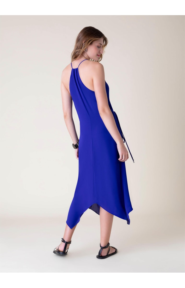 Vestido Midi Lenço Royal