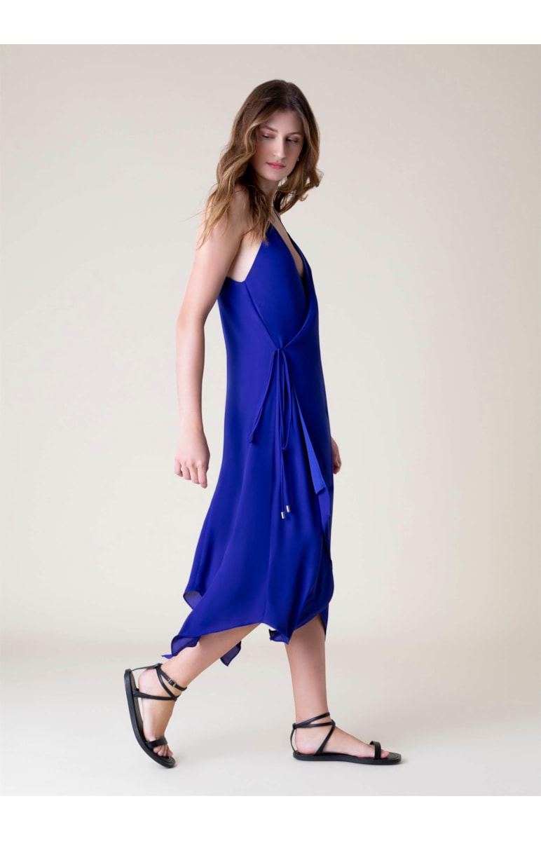 Vestido Midi Lenço Royal