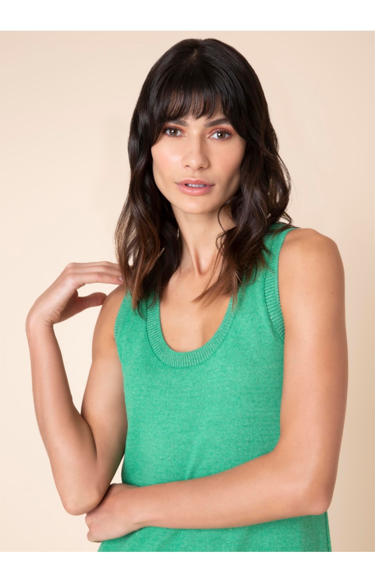Vestido Midi Pala Verde Bandeira