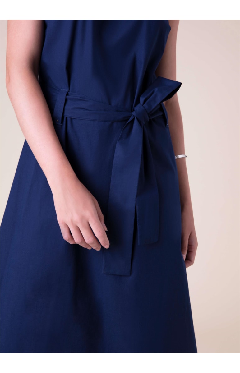 Vestido Midi Paper Marinho