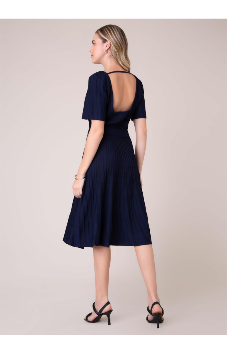 Vestido Midi Tricot Marinho