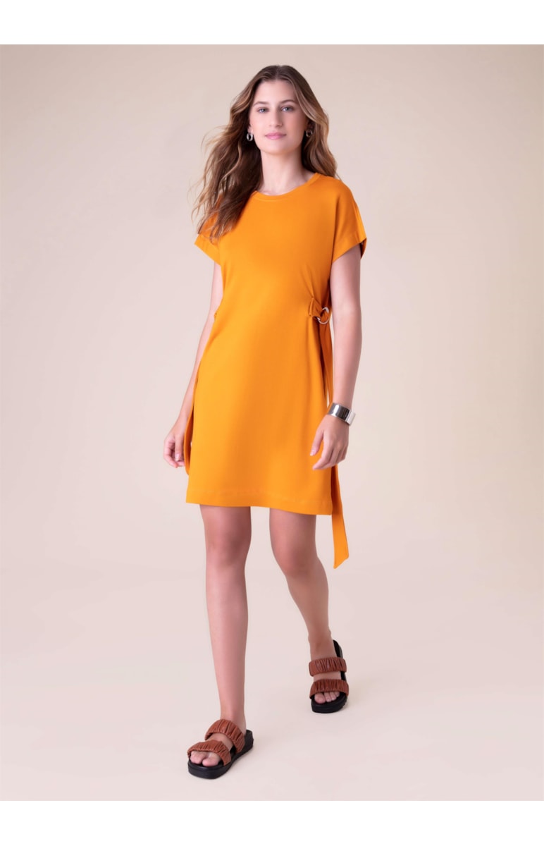 Vestido Moletinho Laranja