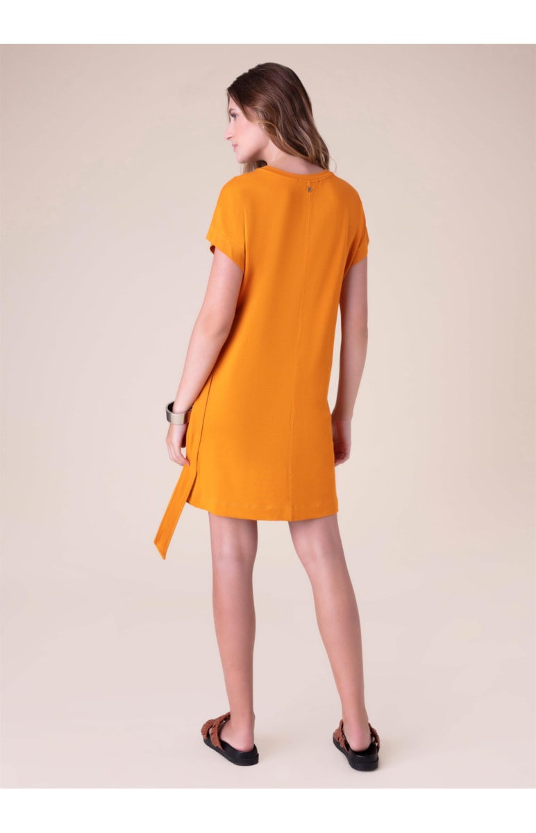 Vestido Moletinho Laranja