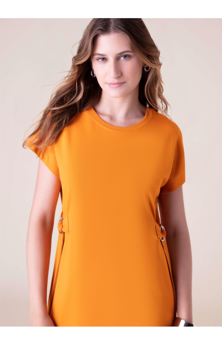 Vestido Moletinho Laranja