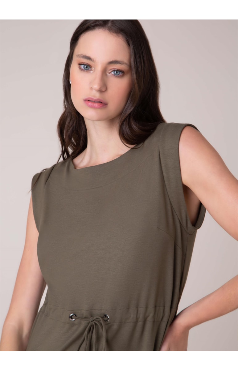 Vestido Moletinho Verde Militar
