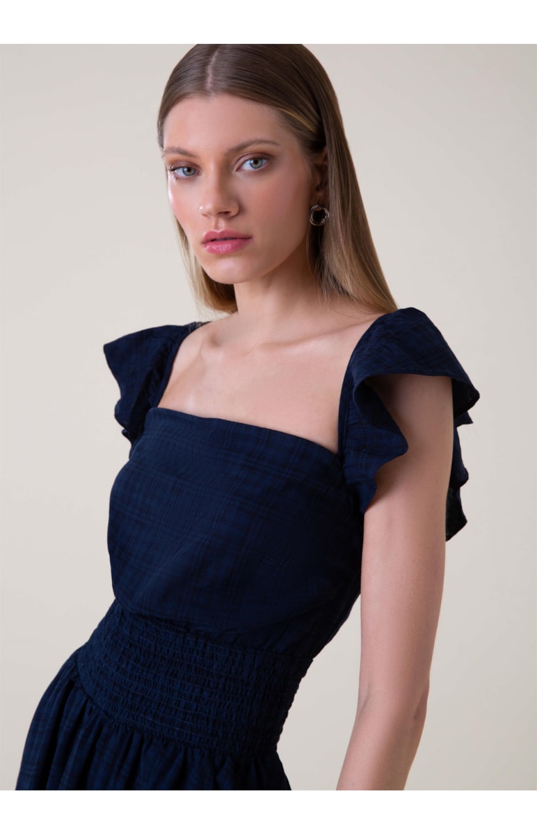 Vestido New Checkered Marinho