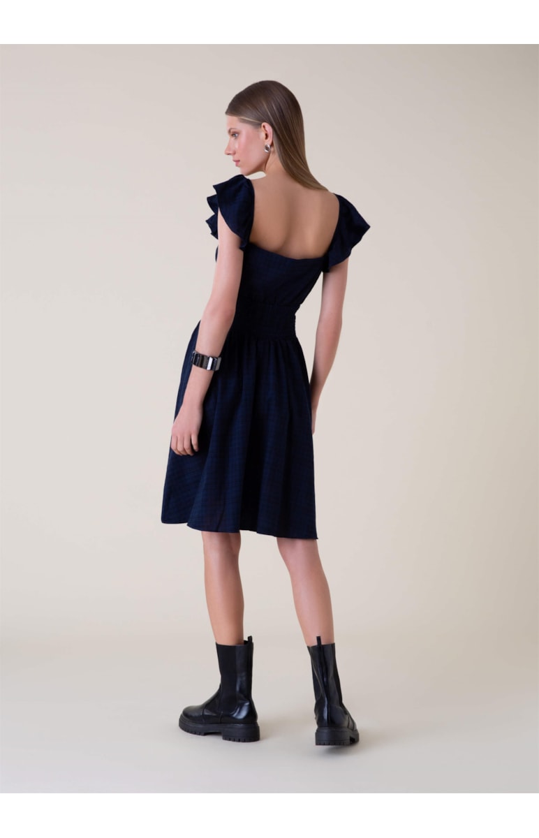 Vestido New Checkered Marinho