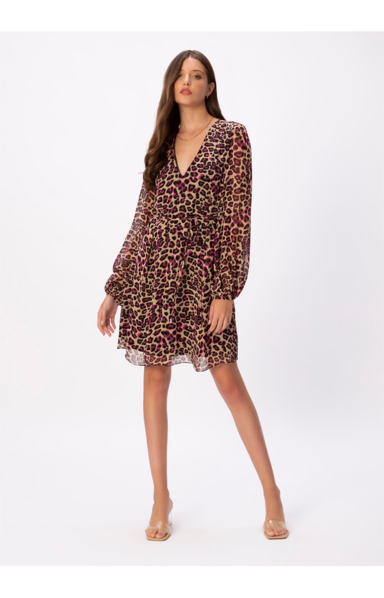 Vestido New Jaguar Pura Seda Estampado