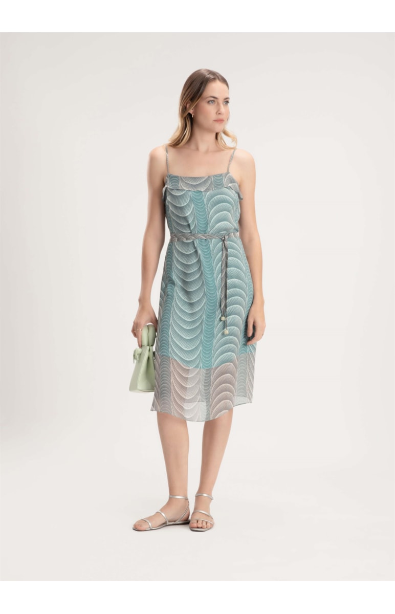 Vestido Pura Seda Sea Verde Agua