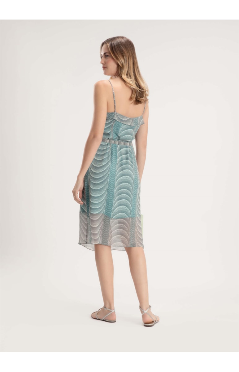 Vestido Pura Seda Sea Verde Agua