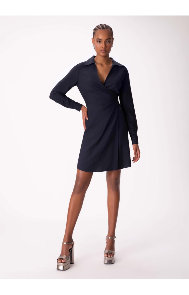 Vestido Rust Transpassado Marinho