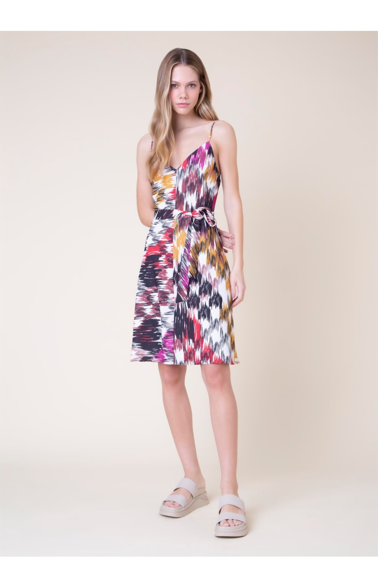 Vestido Slip Dress Estampado Estampado