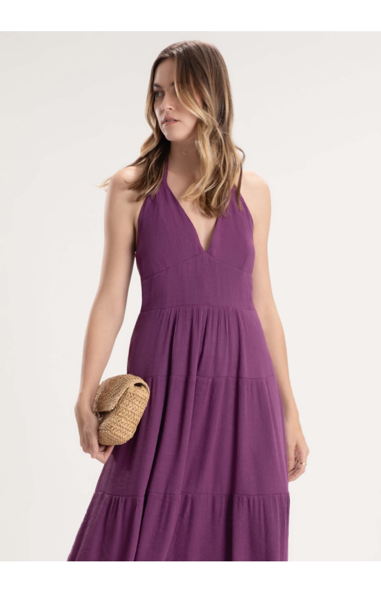 Vestido Soft Texture Roxo