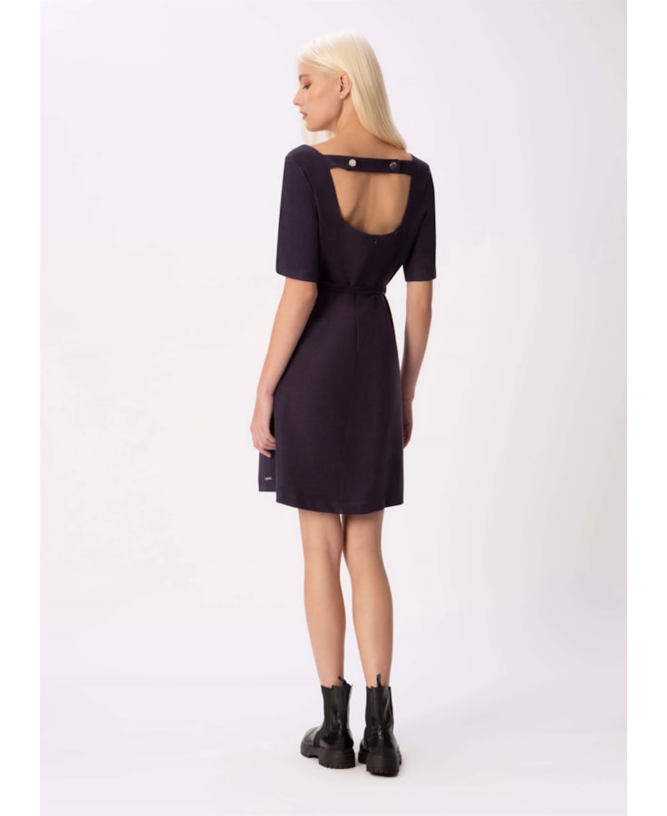 Vestido Trama Line Marinho