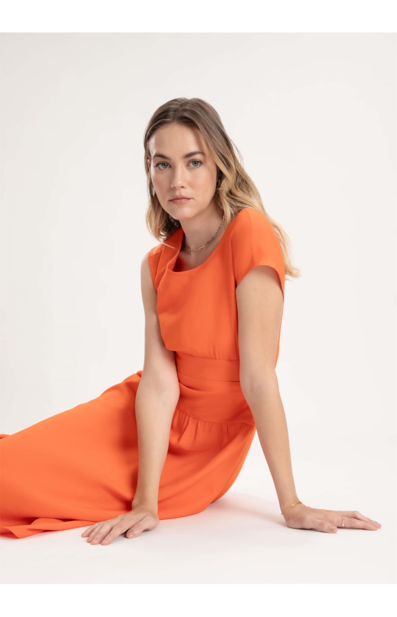 Vestido Visco Desert Abobora