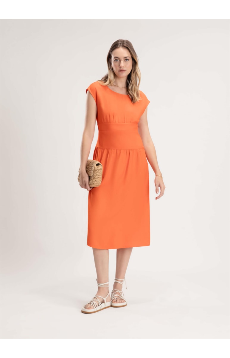 Vestido Visco Desert Abobora
