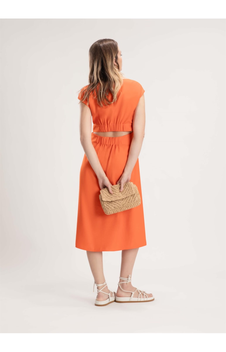 Vestido Visco Desert Abobora