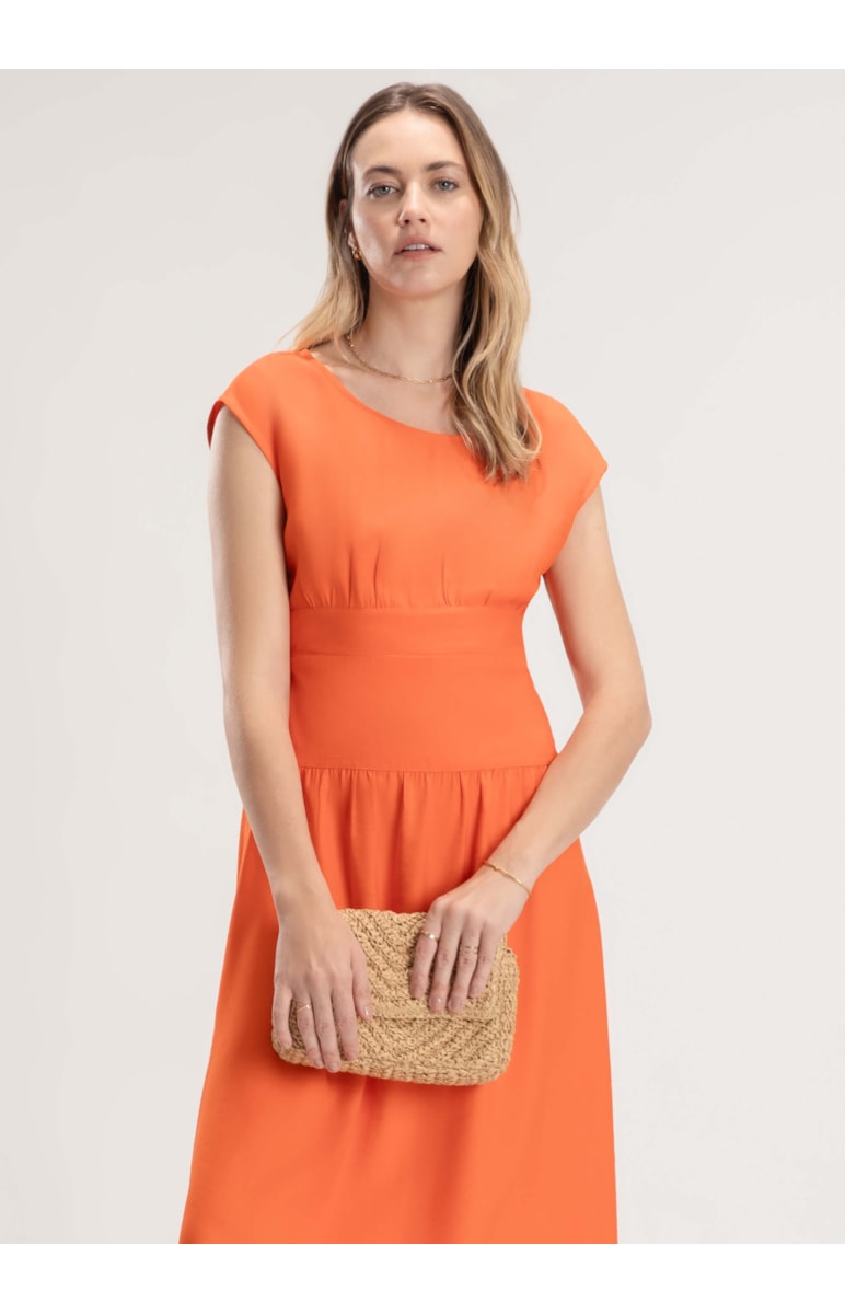 Vestido Visco Desert Abobora