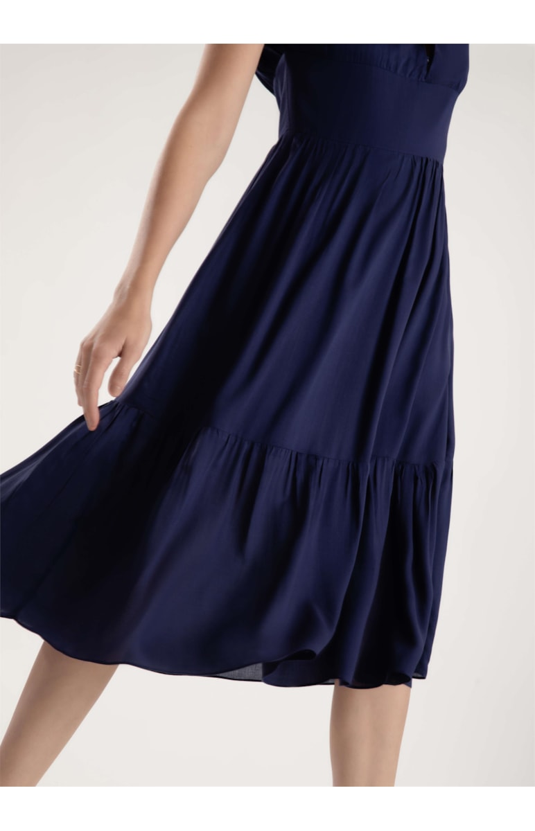Vestido Visco Fresh Rolotê Marinho