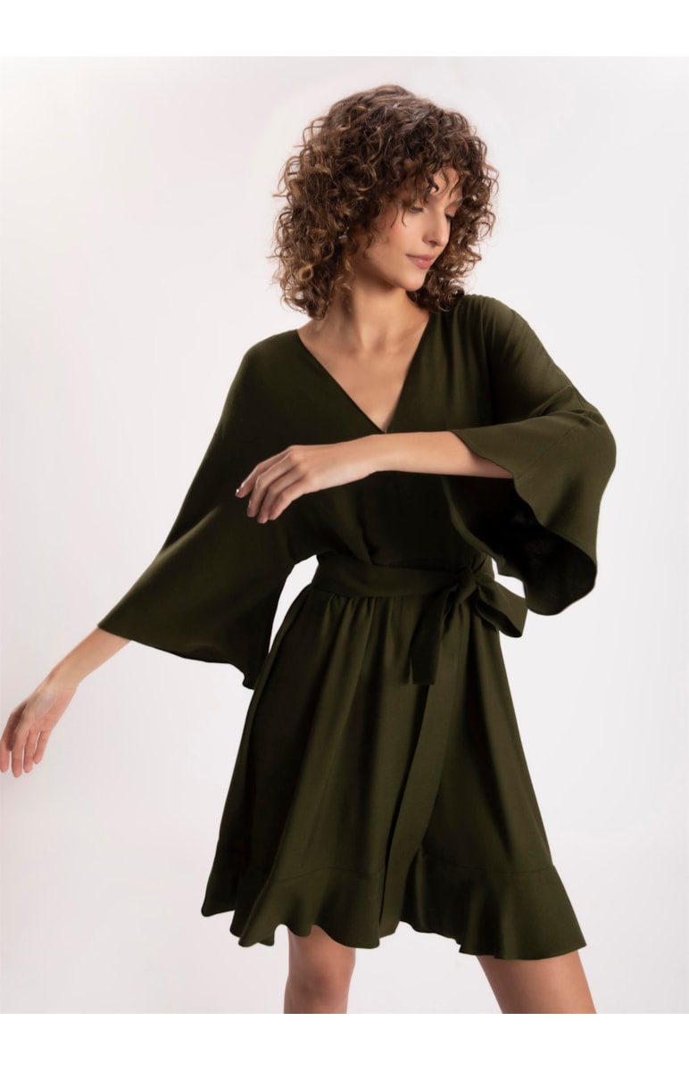 Vestido Viscose Berlim Musgo