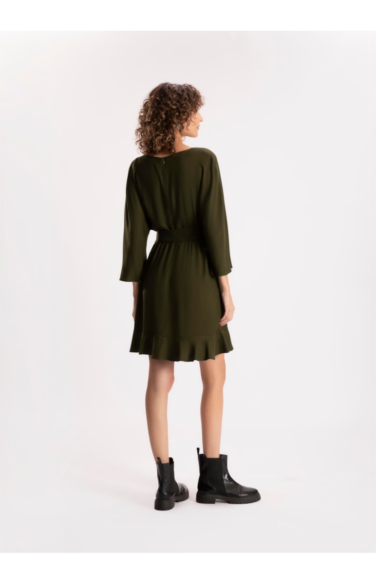 Vestido Viscose Berlim Musgo