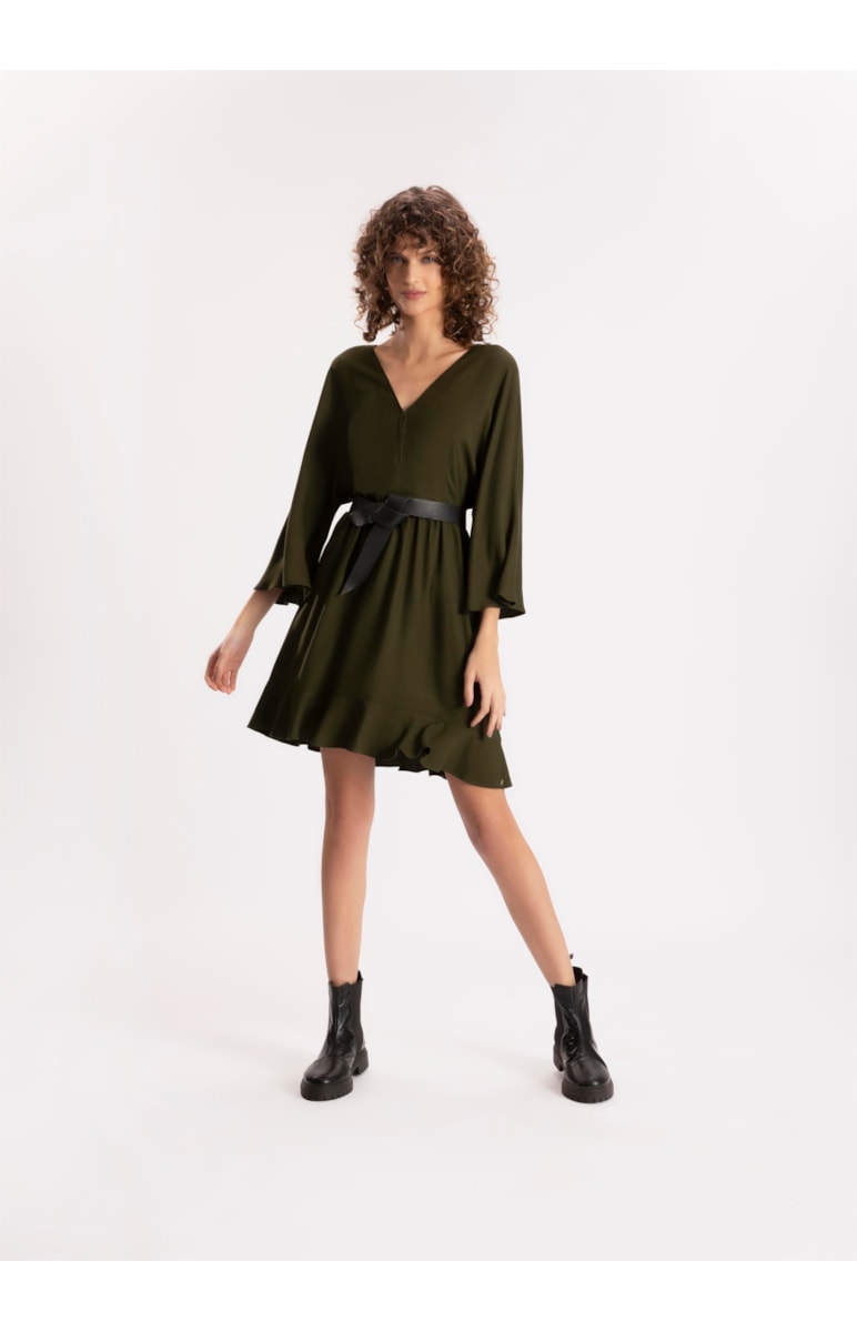 Vestido Viscose Berlim Musgo