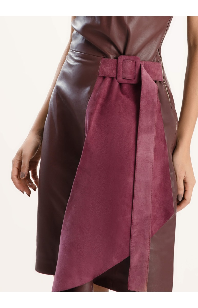 Vestido Wrap Bordeaux