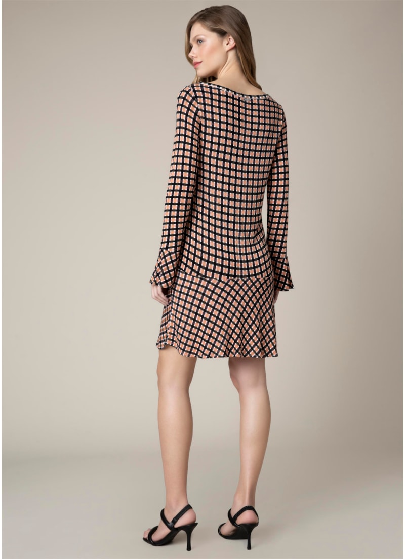 Vestido Xadrez Estampado