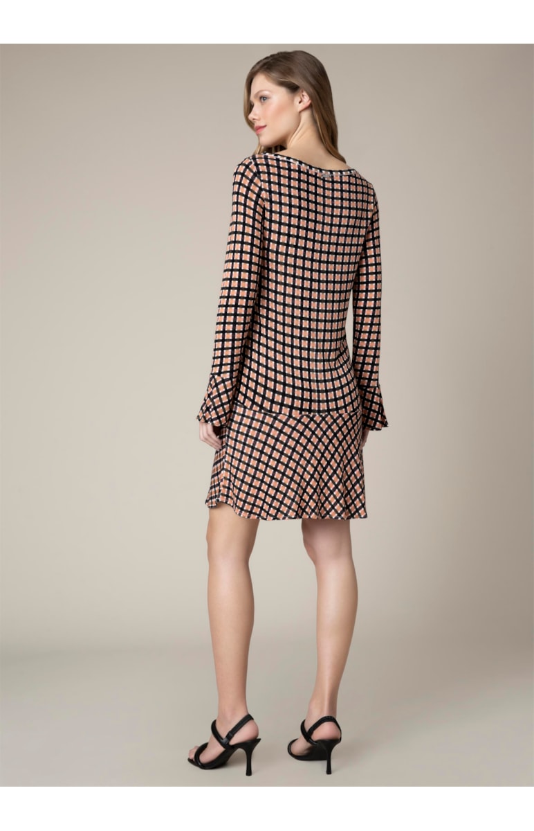 Vestido Xadrez Estampado