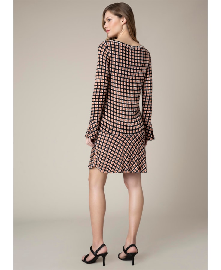 Vestido Xadrez Estampado