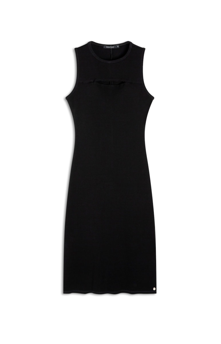 Vestidos Bandage Midi Preto