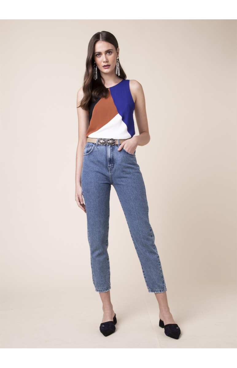 Vintage Denim Ii Vintage 5 Pckts B-257 Lav.Medio C/Rebolo